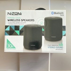 Nizoni Pairable Portable Wireless Speakers - Bluetooth